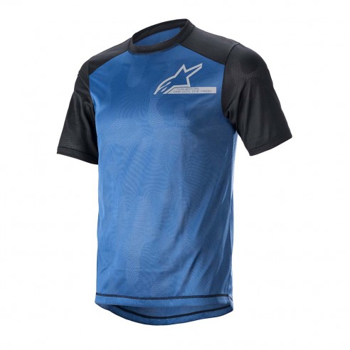 Maillot Alps 4 V2 m/c Az/Neg/Plt