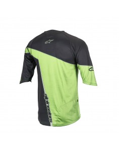 Maillot Crest manga 3/4 Neg/Vrd 2