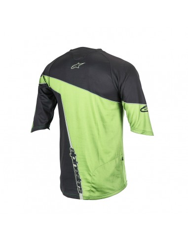 Maillot Crest manga 3/4 Neg/Vrd