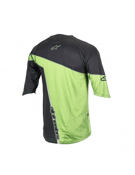 Maillot Crest manga 3/4 Neg/Vrd