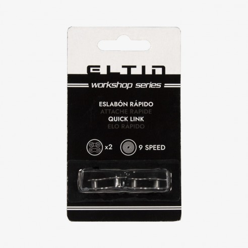 Pack 2 Eslabones rápidos para Cadena 9 Velocidades plata