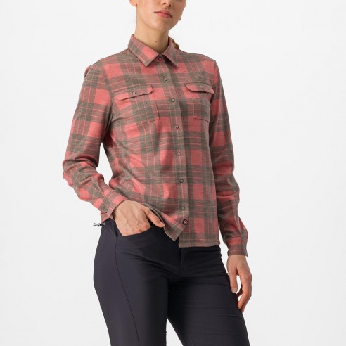Camisa Unlimited Flannel W Rj mineral/Gr osc