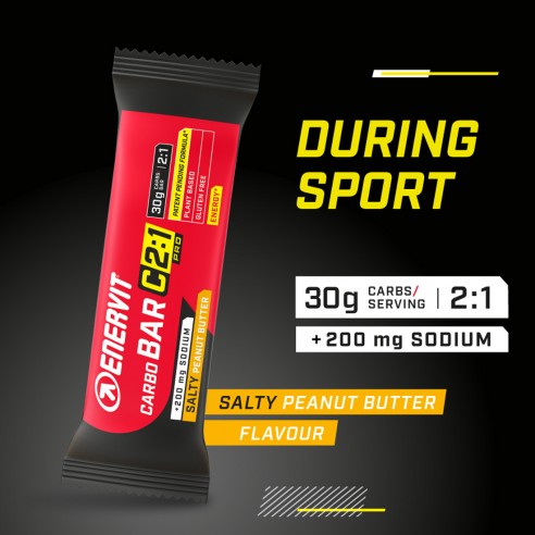 Barrita Enervit C2:1 Carbo Salty Crema Cacahuete 45g