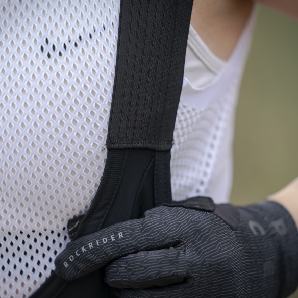 Culotte ciclismo unisex Fury negro y blanco