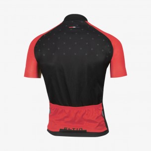 Maillot ciclismo Resistance negro y rojo 2
