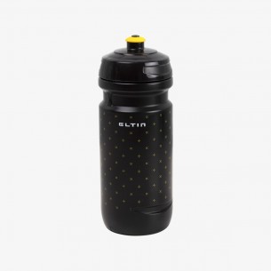 Bidón de ciclismo Eltin 600ml negro y amarillo